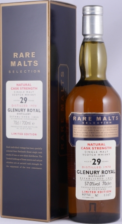 Glenury Royal 1970 29 Years Diageo Rare Malts Selection Limited Edition Highland Single Malt Scotch Whisky Cask Strength 57.0%