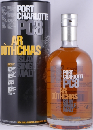 Bruichladdich 2001 8 Years Port Charlotte PC8 Ar Dùthchas American Oak Casks Islay Single Malt Scotch Whisky 60,5%