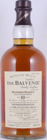 Balvenie 10 Years Founders Reserve Highland Single Malt Scotch Whisky 43.0% 1.0 Litre