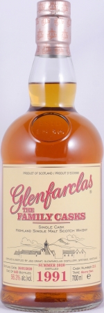 Glenfarclas 1991 29 Years The Family Casks First Fill Sherry Butt Cask No. 211 Highland Single Malt Scotch Whisky 56,3%