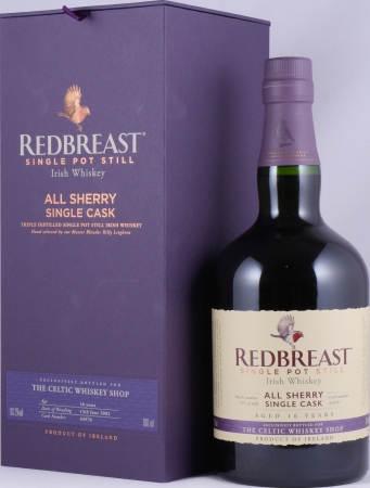 Redbreast 2002 16 Years Oloroso Sherry Cask No. 34970 Single Pott Still Irish Whiskey Cask Strength 60,2%