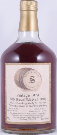 Braes of Glenlivet 1979 16 Years Sherry Butt Cask No. 16044 Signatory Vintage Highland Single Malt Scotch Whisky 60,4%