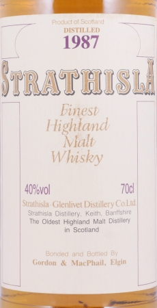 Strathisla 1987 16 Years Oak Cask Gordon und MacPhail Speyside Single Malt Scotch Whisky 40,0%