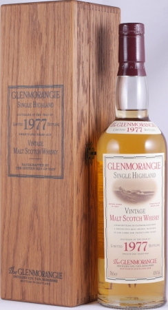 Glenmorangie 1977 21 Years American Oak Barrels Limited Bottling Highland Single Malt Scotch Whisky 43.0%