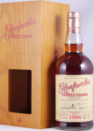 Glenfarclas 1996 24 Years The Family Casks 1st Fill Sherry Butt Cask No. 1073 Highland Single Malt Scotch Whisky 51.8%