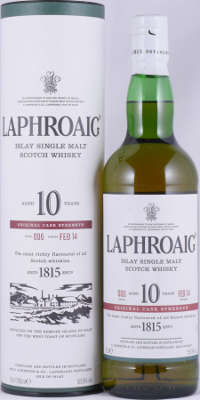 Laphroaig 10 Years Cask Strength Batch 006 Release 2014 Islay Single Malt Scotch Whisky 58,0%