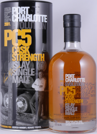 Bruichladdich 2001 5 Years Port Charlotte PC5 Evolution Bourbon Casks Islay Single Malt Scotch Whisky 63.5%