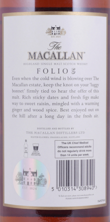 Macallan Folio 5 The Archival Serie Luggy Bonnet Highland Single Malt Scotch Whisky 43,0%