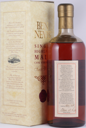 Ben Nevis 1970 26 Years Bourbon Cask No. 4534 Highland Single Malt Scotch Whisky Cask Strength 53,1%