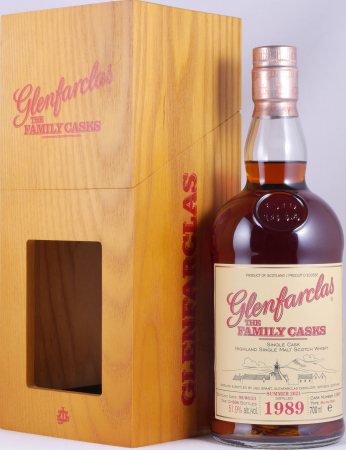 Glenfarclas 1989 31 Years The Family Casks 1st Fill Sherry Butt Cask No. 13007 Highland Single Malt Scotch Whisky 51.9%