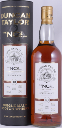 Springbank 1996 10 Years Port Cask Duncan Taylor Limited NC² Range Campbeltown Single Malt Scotch Whisky 46,0%