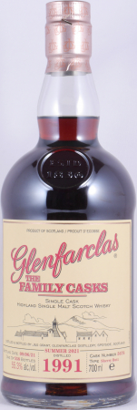 Glenfarclas 1991 29 Years The Family Casks 1st Fill Sherry Butt Cask No. 5676 Highland Single Malt Scotch Whisky 55.3%