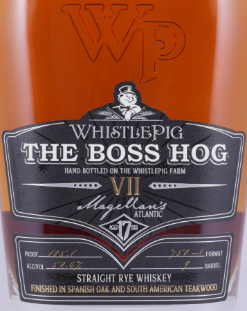 Whistlepig The Boss Hog VII Magellans Atlantic 17 Years Single Barrel No. 9 Straight Rye Whiskey 52,6%