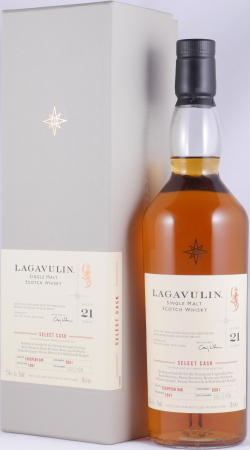 Lagavulin 1997 21 Years European Oak Cask No. 0001 Select Cask Limited Single Cask Edition Islay Single Malt Scotch Whisky Cask Strength 56,6%