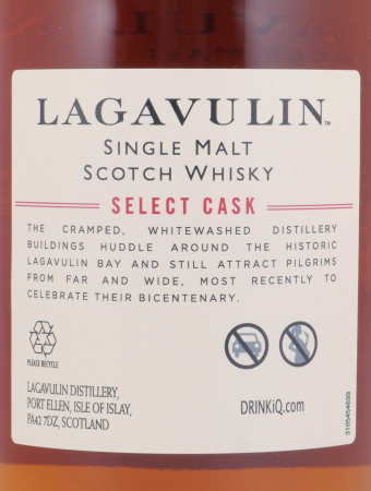 Lagavulin 1997 21 Years European Oak Cask No. 0001 Select Cask Limited Single Cask Edition Islay Single Malt Scotch Whisky Cask Strength 56,6%