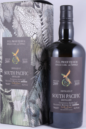 South Pacific 2009 10 Years Single Cask No. WP09623 The Wild Parrott Full Proof Fiji Rum 62.3%