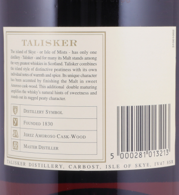 Talisker 1990 13 Years Distillers Edition 2003 Special Release TD-S: 5EQ Isle of Skye Single Malt Scotch Whisky 45.8% 1.0L