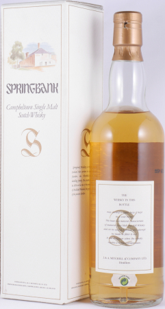 Springbank 1978 15 Years Oak Casks Distillery Picture Label Campbeltown Single Malt Scotch Whisky 46.0%