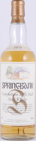 Springbank 1978 15 Years Oak Casks Distillery Picture Label Campbeltown Single Malt Scotch Whisky 46.0%