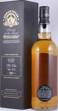 Banff 1980 25 Years Oak Cask No. 2908 Duncan Taylor Rarest of the Rare Highland Single Malt Scotch Whisky 56,5%