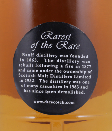 Banff 1980 25 Years Oak Cask No. 2908 Duncan Taylor Rarest of the Rare Highland Single Malt Scotch Whisky 56,5%