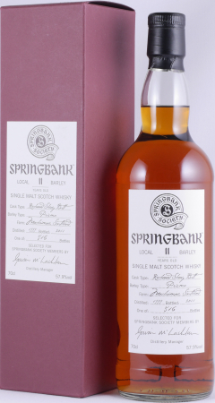 Springbank 1999 11 Years Local Barley Recharred Sherry Butt Springbank Society Campbeltown Single Malt Scotch Whisky 57,9%