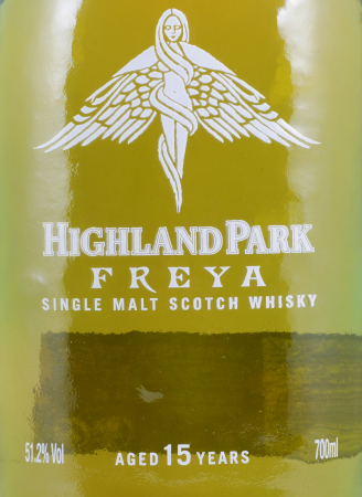 Highland Park Freya 15 Years First Fill Bourbon Casks The Valhalla Collection 2014 Orkney Islands Single Malt Scotch Whisky 51,2%