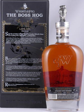 Whistlepig The Boss Hog VIII LapuLapus Pacific 17 Years Release 2021 Philippine Rum Barrels Finish Single Barrel No. 7 Straight Rye Whiskey 52.4%