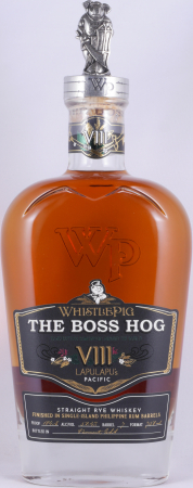 Whistlepig The Boss Hog VIII LapuLapus Pacific 17 Years Release 2021 Philippine Rum Barrels Finish Single Barrel No. 7 Straight Rye Whiskey 52.4%