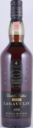 Lagavulin 1988 16 Years Distillers Edition 2004 Special Release lgv.4/492 Islay Single Malt Scotch Whisky 43.0%