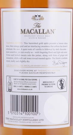 Macallan Gold Masters of Photography Capsule Edition Ernie Button Limited Edition Bottle Stopper Highland Single Malt Scotch Whisky 40.0%