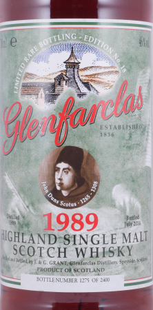 Glenfarclas 1989 24 Years Oloroso Sherry Casks Nos. 5249-52, 12992, 13090 Edition No. 18 John Duns Scotus Highland Single Malt Scotch Whisky 46.0%