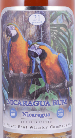 Nicaragua 1998 21 Years Single Cask No. 23 Silver Seal Wildlife Collection CLDN Column Still Rum 49,8%