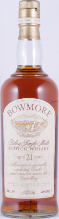 Bowmore 21 Years Specially Selected Casks White Stripe Capsule Islay Single Malt Scotch Whisky 43,0%