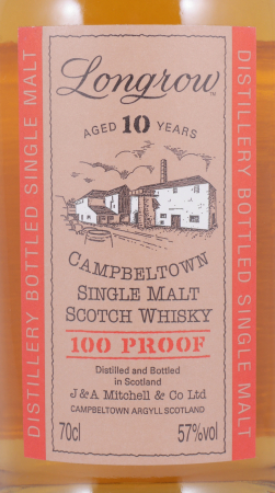 Longrow 10 Years 100 Proof Release 2006 Bourbon Casks Campbeltown Single Malt Scotch Whisky 57.0%