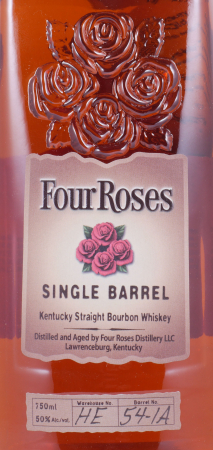 Four Roses Single Barrel No. 54-1A Kentucky Straight Bourbon Whiskey 50.0%