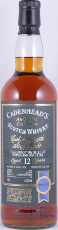 Hazelburn 2002 12 Years Bourbon Hogshead Cadenhead Campbeltown Single Malt Scotch Whisky Cask Strength 54.1%