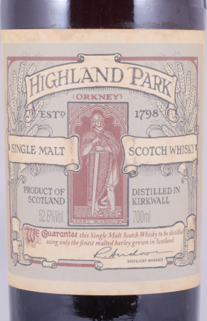 Highland Park Earl Magnus 15 Years Limited Edition One American Oak Casks Orkney Islands Single Malt Scotch Whisky 52.6%