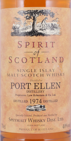 Port Ellen 1974 16 Years Gordon and MacPhail Spirit of Scotland Islay Single Malt Scotch Whisky 40.0%