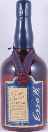 Ezra Brooks 12 Years Single Barrel No. 290 Wax Sealed Kentucky Straight Bourbon Whiskey 49.5%