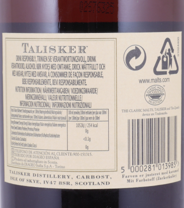Talisker 1996 12 Years Distillers Edition 2008 Special Release TD-S: 5KW Isle of Skye Single Malt Scotch Whisky 45.8%