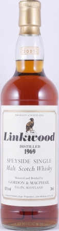 Linkwood 1969 40 Years Sherry Casks White Eagle Label Gordon and MacPhail Rare Old Speyside Single Malt Scotch Whisky 43.0%