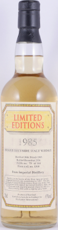 Imperial 1985 11 Years Bourbon Cask No. 1368 Blackadder Limited Editions Speyside Single Malt Scotch Whisky 43,0%