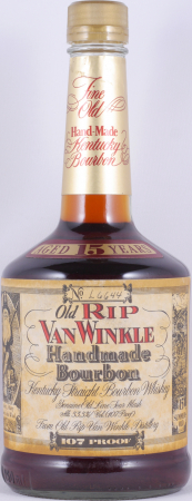 Old Rip Van Winkle 15 Years Bottle No. L6644 Stitzel Weller Lawrenceburg Dumpy Bottle Kentucky Straight Bourbon Whiskey 53,5%