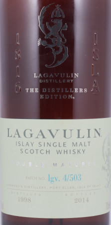 Lagavulin 1998 16 Years Distillers Edition 2014 Special Release lgv.4/503 Islay Single Malt Scotch Whisky 43,0%