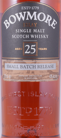 Bowmore 25 Years Small Batch Release 2014 Islay Single Malt Scotch Whisky 43.0%