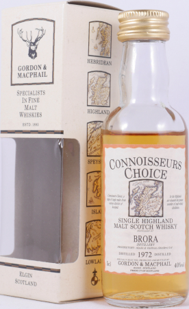 Brora 1972 20 Years Gordon und MacPhail Connoisseurs Choice Miniatur Highland Single Malt Scotch Whisky 40,0%