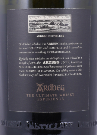 Ardbeg 1977 Non Chill-Filtered Limited Edition Very Old Islay Single Malt Scotch Whisky 46.0%