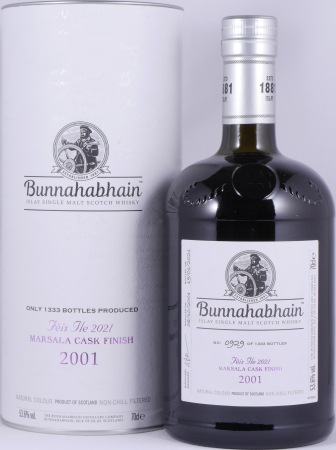 Bunnahabhain 2001 19 Years Marsala Cask Finish Feis Ile 2021 Limited Edition Islay Single Malt Scotch Whisky 53,6%