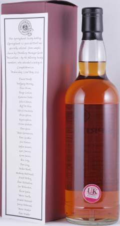 Springbank 2001 12 Years Fresh Port Hogshead Society Members Campbeltown Single Malt Scotch Whisky 53,5%